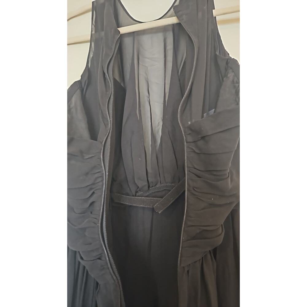 Giambattista Valli Silk Illusion Plunge Floral Print Gown Size IT 46 - Picture 7 of 8